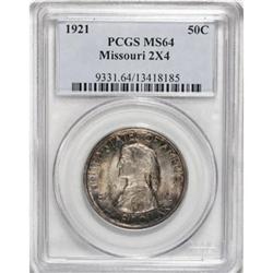 1921 50C Missouri 2x4 MS64 PCGS