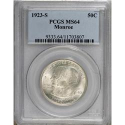 1923-S 50C Monroe MS64 PCGS