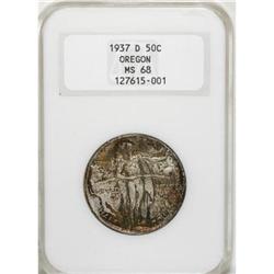 1937-D 50C Oregon MS68 NGC