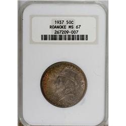 1937 50C Roanoke MS67 NGC