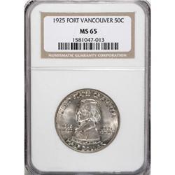 1925 50C Vancouver MS65 NGC