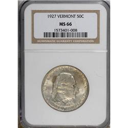 1927 50C Vermont MS66 NGC