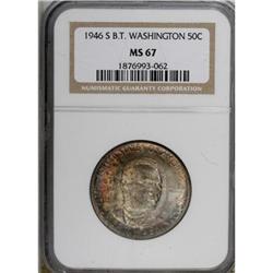 1946-S 50C Booker T. Washington MS67 NGC