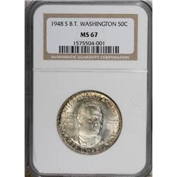 1948-S 50C Booker T. Washington MS67 NGC