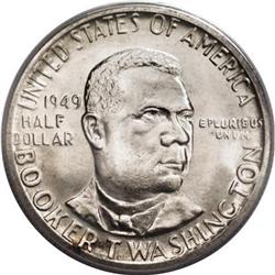 1949 50C Booker T. Washington MS67 PCGS