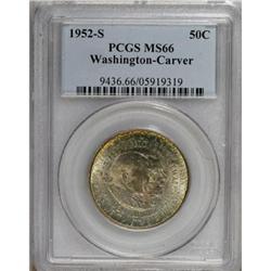 1952-S 50C Washington-Carver MS66 PCGS