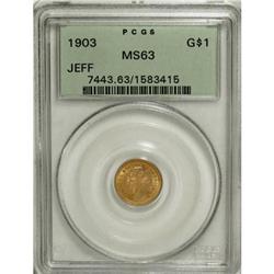 1903 G$1 Louisiana Purchase/Jefferson MS63 PCGS