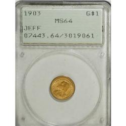 1903 G$1 Louisiana Purchase/Jefferson MS64 PCGS