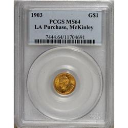 1903 G$1 Louisiana Purchase/McKinley MS64 PCGS