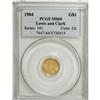 Image 3 : 1904 G$1 Lewis and Clark MS64 PCGS