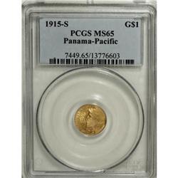 1915-S G$1 Panama-Pacific Gold Dollar MS65 PCGS