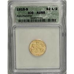 1915-S $2 1/2 Panama-Pacific Quarter Eagle AU55