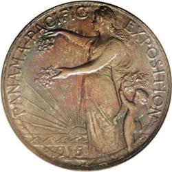 1915-S 50C Panama-Pacific--Obverse Improperly