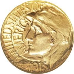 1915-S G$1 Panama-Pacific Gold Dollar MS64 NGC