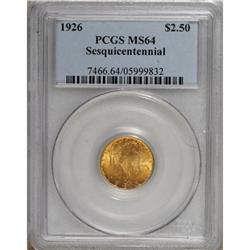 1926 $2 1/2 Sesquicentennial MS64 PCGS