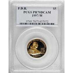 1997-W G$5 Franklin D. Roosevelt Gold Five