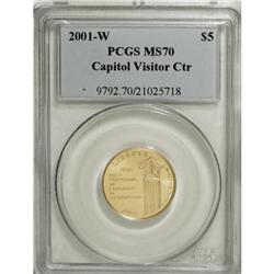 2001-W $5 Capitol Visitor's Center Half Eagle