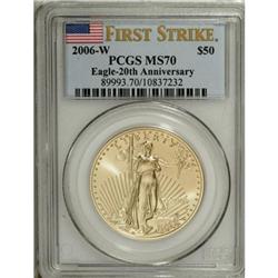 2006-W $50 One-Ounce Gold MS70 PCGS
