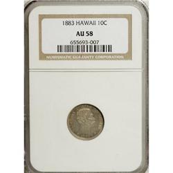 1883 10C AU58 NGC