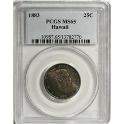 1883 25C Hawaii Quarter MS65 PCGS