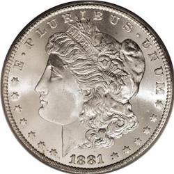 1881-CC $1 MS67 PCGS