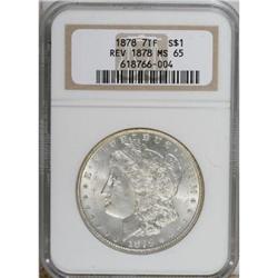 1878 7/8TF $1 Weak MS65 NGC VAM-33