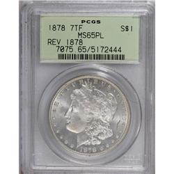 1878 7TF $1 Reverse of 1878 MS65 Prooflike PCGS