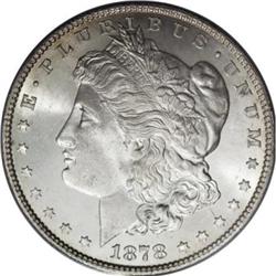 1878 7TF $1 Reverse of 1879 MS65 ANACS