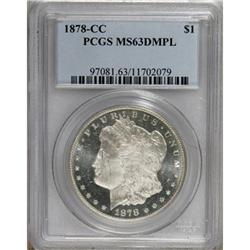 1878-CC $1 MS63 Deep Mirror Prooflike PCGS