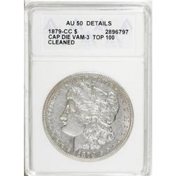1879-CC $1 Capped Die AU50 Details ANACS