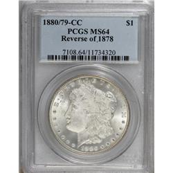 1880/79-CC $1 Reverse of 1878 MS64 PCGS