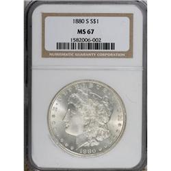 1880-S $1 MS67 NGC