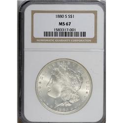 1880-S $1 MS67 NGC
