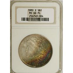 1880-S $1 MS66 Prooflike NGC