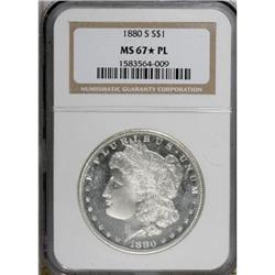 1880-S $1 MS67 Star Prooflike NGC