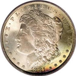 1881 $1 MS65 PCGS