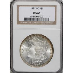1881-CC $1 MS65 NGC