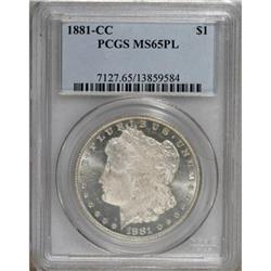 1881-CC $1 MS65 Prooflike PCGS