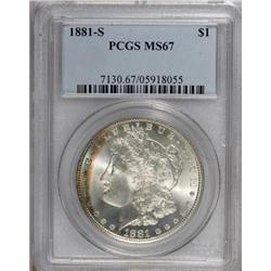 1881-S $1 MS67 PCGS