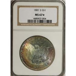 1881-S $1 MS67 Star NGC