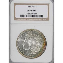 1881-S $1 MS67 NGC