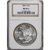 Image 1 : 1881-S $1 MS67 NGC