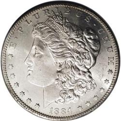1884-S $1 MS61 NGC