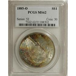 1885-O MS62 PCGS; 1885-O MS63 PCGS.