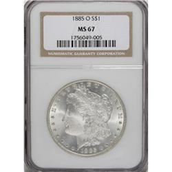 1885-O $1 MS67 NGC