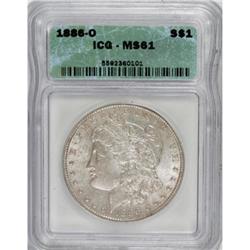 1886-O $1 MS61 ICG
