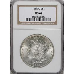 1886-O $1 MS61 NGC