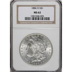 1886-O $1 MS62 NGC