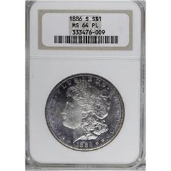 1886-S $1 MS64 Prooflike NGC