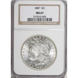 1887 $1 MS67 NGC
